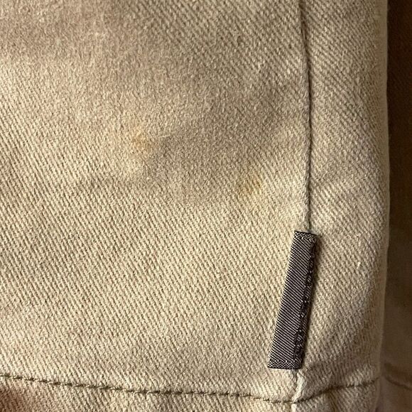 NEW Woolrich Women’s Small Beige Button Denim Trucker Jean Jacket Small - Picture 6 of 11